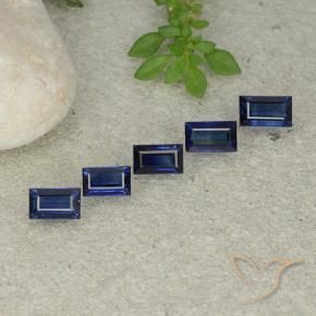 2.13 ctw Blue Sapphire Stones, Natural Sapphire in Baguette Step Cut Shape for Sale