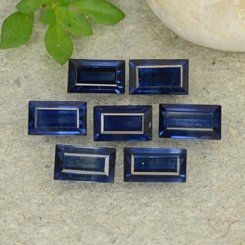 2.49ctw Natural Twilight Blue Sapphire, Baguette, VS