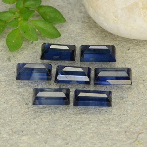 Sapphire Gemstones in 5 x 3 mm (calibrated) Size for Sale, Sapphire Stones in Twilight Blue Color