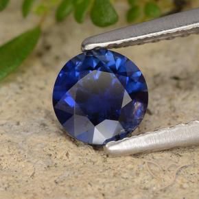 0.68 ct Blue Sapphire Stone, Natural Sapphire in Diamond-Cut Shape for Sale