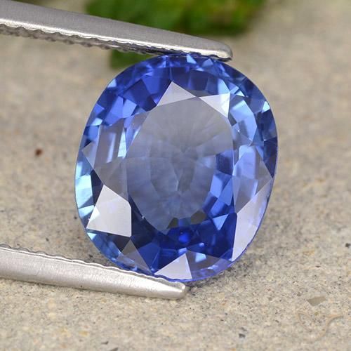 4.61 ct Blue Sapphire Stone, Natural Sapphire in Oval Facet Shape for Sale