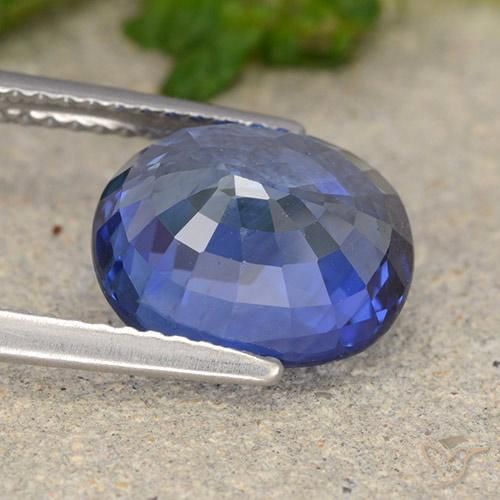 Sapphire Gemstone in 11 x 9 mm (calibrated) Size for Sale, Sapphire Stone in Cornflower Blue Color