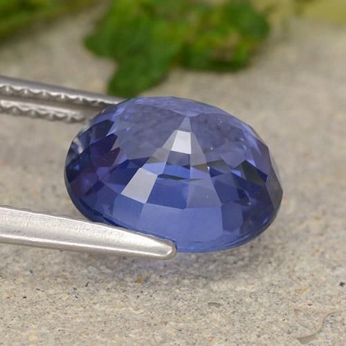 Sapphire Gemstone in 10 x 8 mm (calibrated) Size for Sale, Sapphire Stone in Cornflower Blue Color