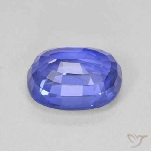 Sapphire Gemstone in 10 x 8 mm (calibrated) Size for Sale, Sapphire Stone in Deep Violet Blue Color