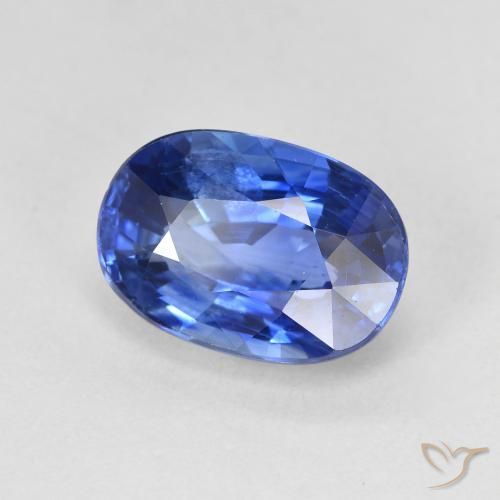 4.81 ct Blue Sapphire Stone, Natural Sapphire in Oval Facet Shape for Sale
