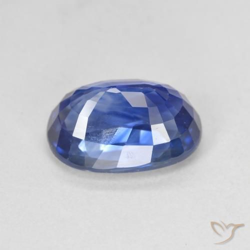 Sapphire Gemstone in 11.4 x 7.9 mm Size for Sale, Sapphire Stone in Cornflower Blue Color