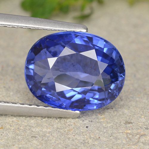 4.96 ct Blue Sapphire Gemstone, Sapphire Gem in Oval Facet Shape for Sale.