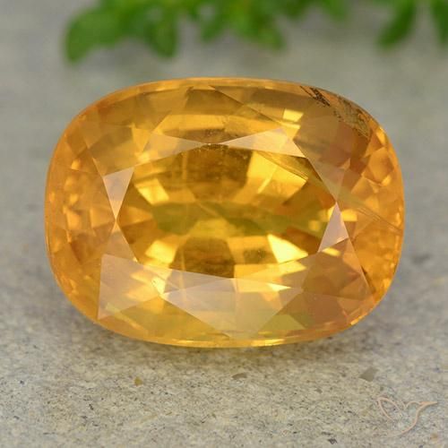 9.36ct Natural Deep Orange-Gold Sapphire, Oval, VS-SI