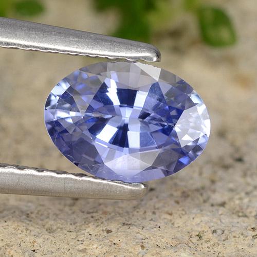 Medium Navy Blue Sapphire Gem - 1ct Oval Facet (ID: 490146)