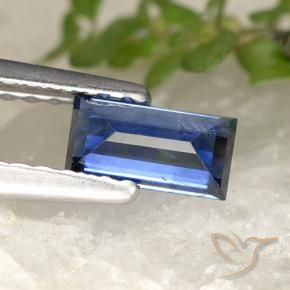 Sapphire Gemstone in 5.9 x 3.1 mm Size for Sale, Sapphire Stone in Dark Blue Color