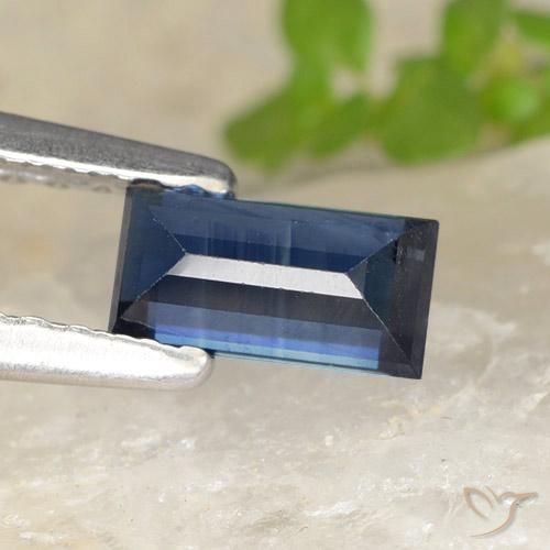 Sapphire Gemstone in 6 x 3.1 mm Size for Sale, Sapphire Stone in Twilight Blue Color
