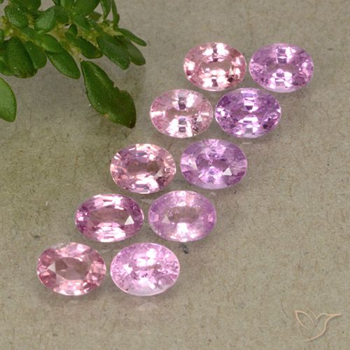 Deep Pinkish Purple Сапфир Камень - 0.2ct Фасетный Овал (ID: 492005)