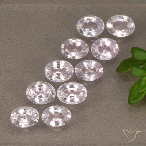 Very Light Lavender Pink Сапфир Камень - 0.2ct Фасетный Овал (ID: 492008)