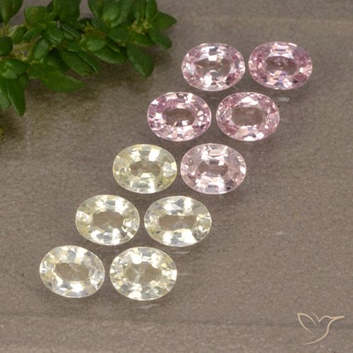 Многоцветный Сапфир Камень - 0.2ct Фасетный Овал (ID: 492015)