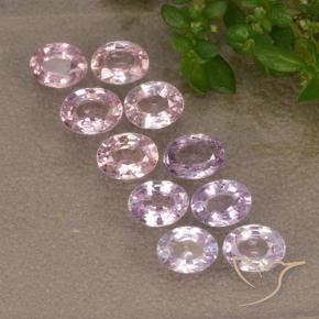 2.02 ctw Pink Sapphire Stones, Natural Sapphire in Oval Facet Shape for Sale