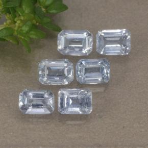Azul muy claro Zafiro Gema - 0.3ct Corte octagonal (ID: 492018)