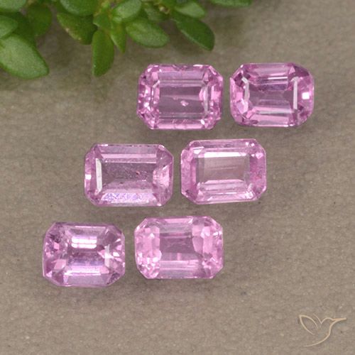Light Pink Sapphire Gem - 0.3ct Octagon Step Cut (ID: 492020)