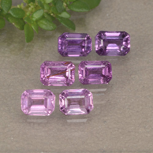 Intense Purple Saphir Edelstein - 0.2ct Octagon Stufenschliff (ID: 492021)