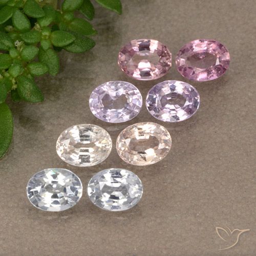 Mehrfarbig Saphir Edelstein - 0.2ct Oval facettiert (ID: 492033)