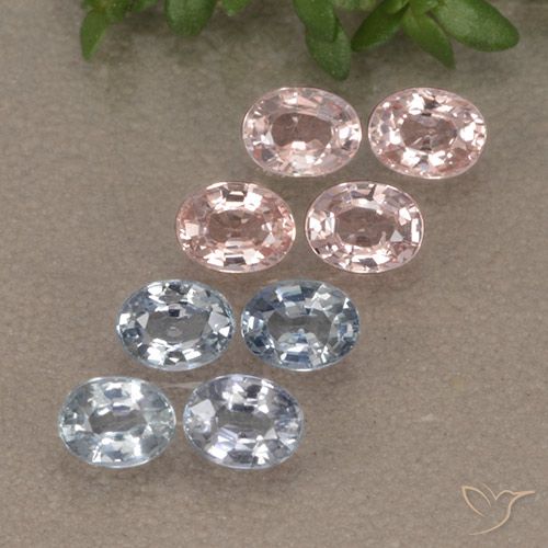 Многоцветный Сапфир Камень - 0.2ct Фасетный Овал (ID: 492054)