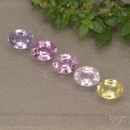 Многоцветный Сапфир Камень - 0.3ct Фасетный Овал (ID: 492159)