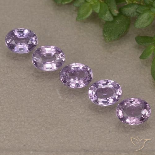 Розовато-пурпурный Сапфир Камень - 0.2ct Фасетный Овал (ID: 492163)