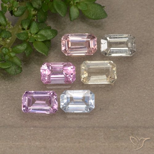 Multicolor Zafiro Gema - 0.4ct Corte octagonal (ID: 492216)