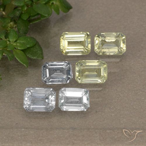 Mehrfarbig Saphir Edelstein - 0.3ct Octagon Stufenschliff (ID: 492220)