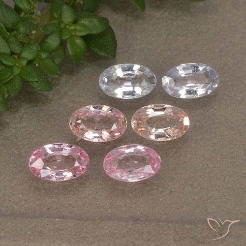 Многоцветный Сапфир Камень - 0.3ct Фасетный Овал (ID: 492233)