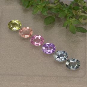 Multicolor Zafiro Gema - 0.2ct Forma ovalada (ID: 492237)