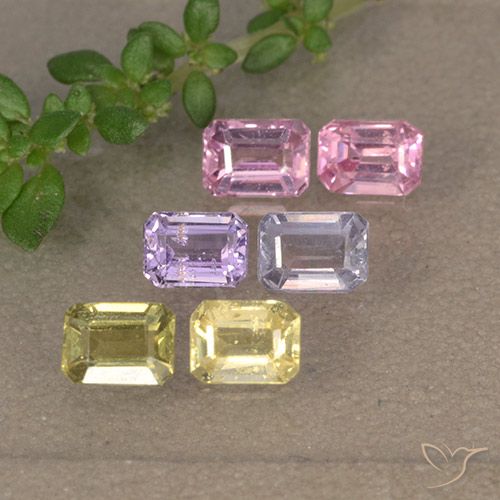 Multicolor Zafiro Gema - 0.3ct Corte octagonal (ID: 492251)