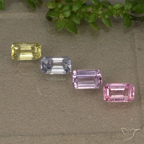 Multicolor Zafiro Gema - 0.4ct Corte octagonal (ID: 492312)