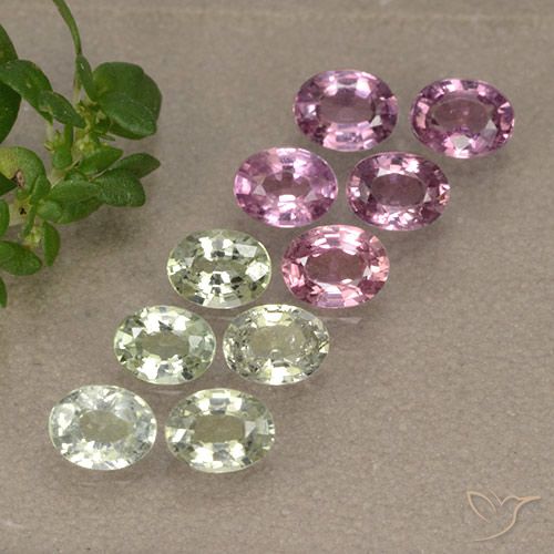Многоцветный Сапфир Камень - 0.2ct Фасетный Овал (ID: 492334)