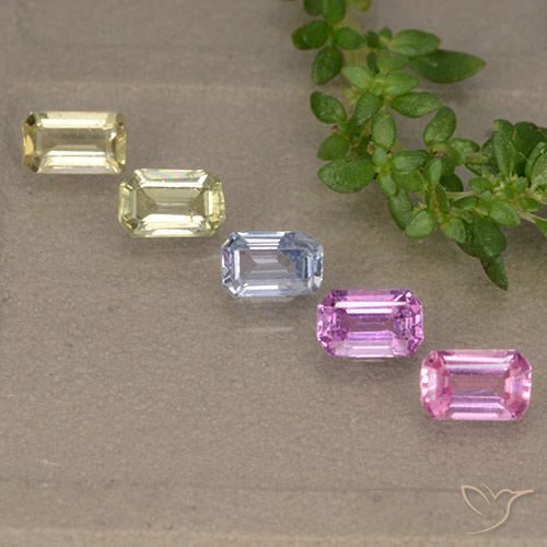 Multicolore Zaffiro Gem - 0.3ct Taglio ottagonale (ID: 492385)