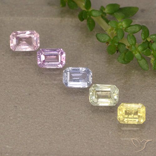 Multicolor Zafiro Gema - 0.3ct Corte octagonal (ID: 492386)