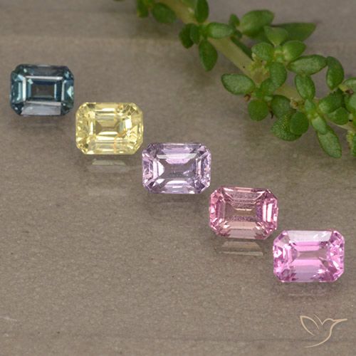 Multicolor Zafiro Gema - 0.3ct Corte octagonal (ID: 492387)