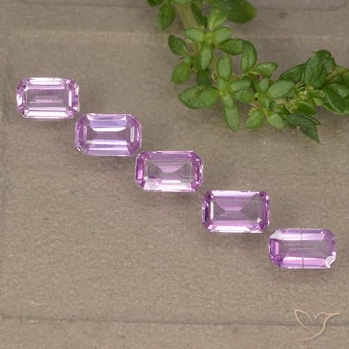 Very Light Lilac Purple Zaffiro Gem - 0.3ct Taglio ottagonale (ID: 492390)