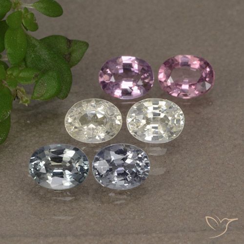 マルチカラー サファイア 宝石 - 0.3ct オーバル ファセット (ID: 492497)