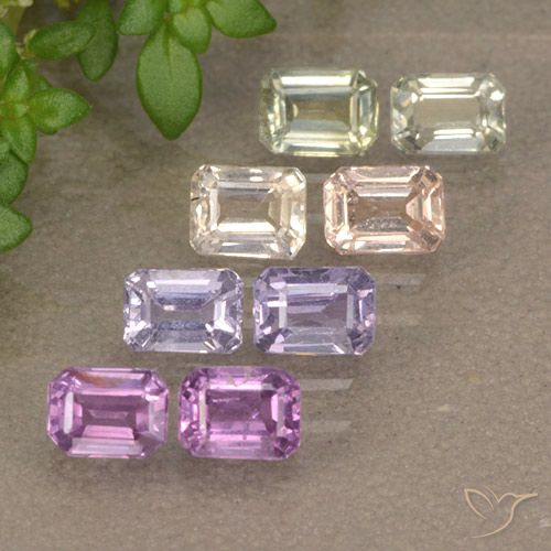 Multicolor Sapphire Gem - 0.3ct Octagon Step Cut (ID: 492506)