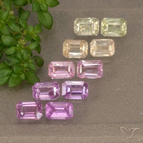 Multicolor Zafiro Gema - 0.3ct Corte octagonal (ID: 492513)