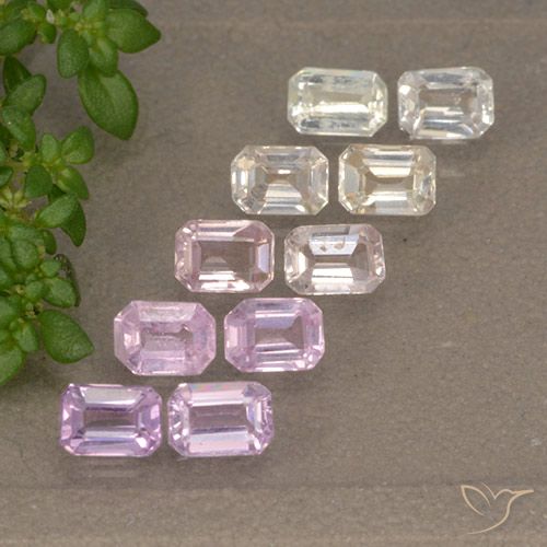 Multicolor Sapphire Gem - 0.3ct Octagon Step Cut (ID: 492514)