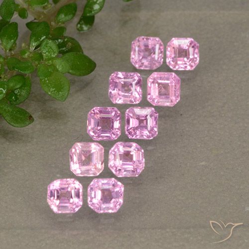 1.49ctw Natural Very Light Royal Purple Pink Sapphire, Emerald Cut, VS