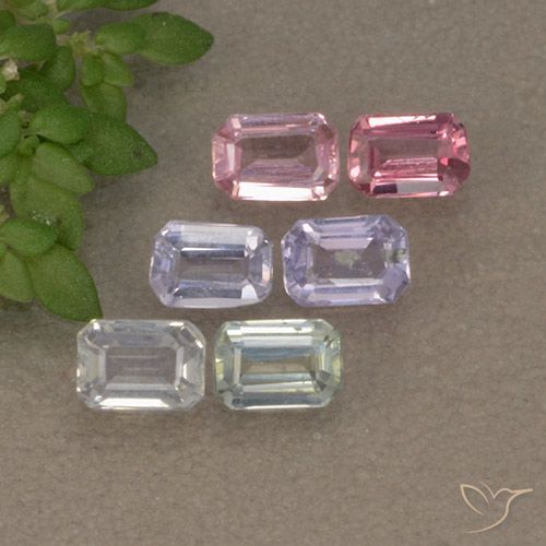 Multicolor Zafiro Gema - 0.2ct Corte octagonal (ID: 492574)