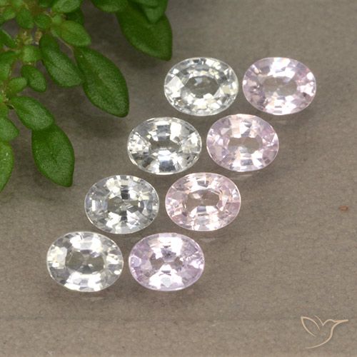 Многоцветный Сапфир Камень - 0.2ct Фасетный Овал (ID: 492576)