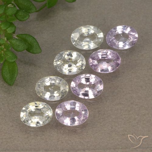 Многоцветный Сапфир Камень - 0.2ct Фасетный Овал (ID: 492578)