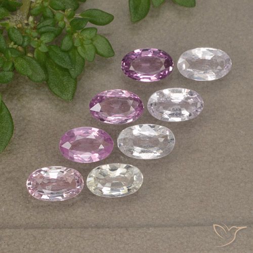 Многоцветный Сапфир Камень - 0.2ct Фасетный Овал (ID: 492580)