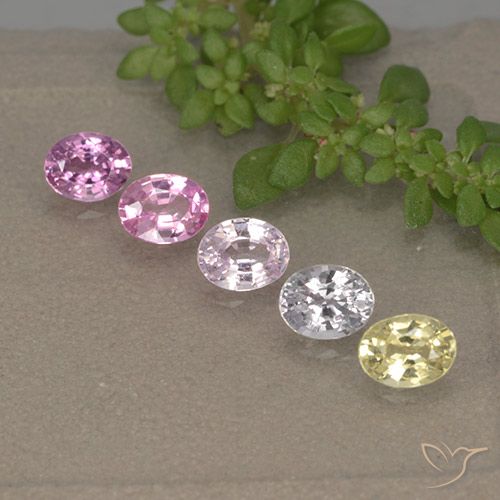 Многоцветный Сапфир Камень - 0.3ct Фасетный Овал (ID: 492592)