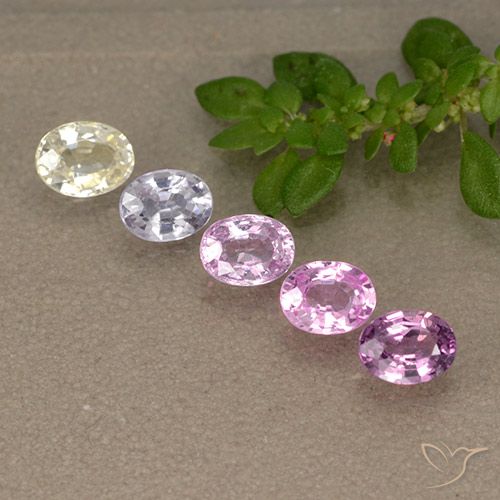 Многоцветный Сапфир Камень - 0.3ct Фасетный Овал (ID: 492594)