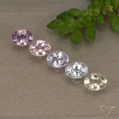 Многоцветный Сапфир Камень - 0.2ct Фасетный Овал (ID: 492595)