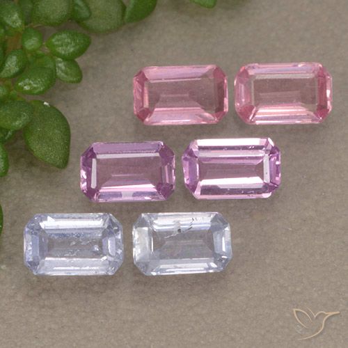Многоцветный Сапфир Камень - 0.3ct Восьмиугольная ступенчатая огранка (ID: 492651)